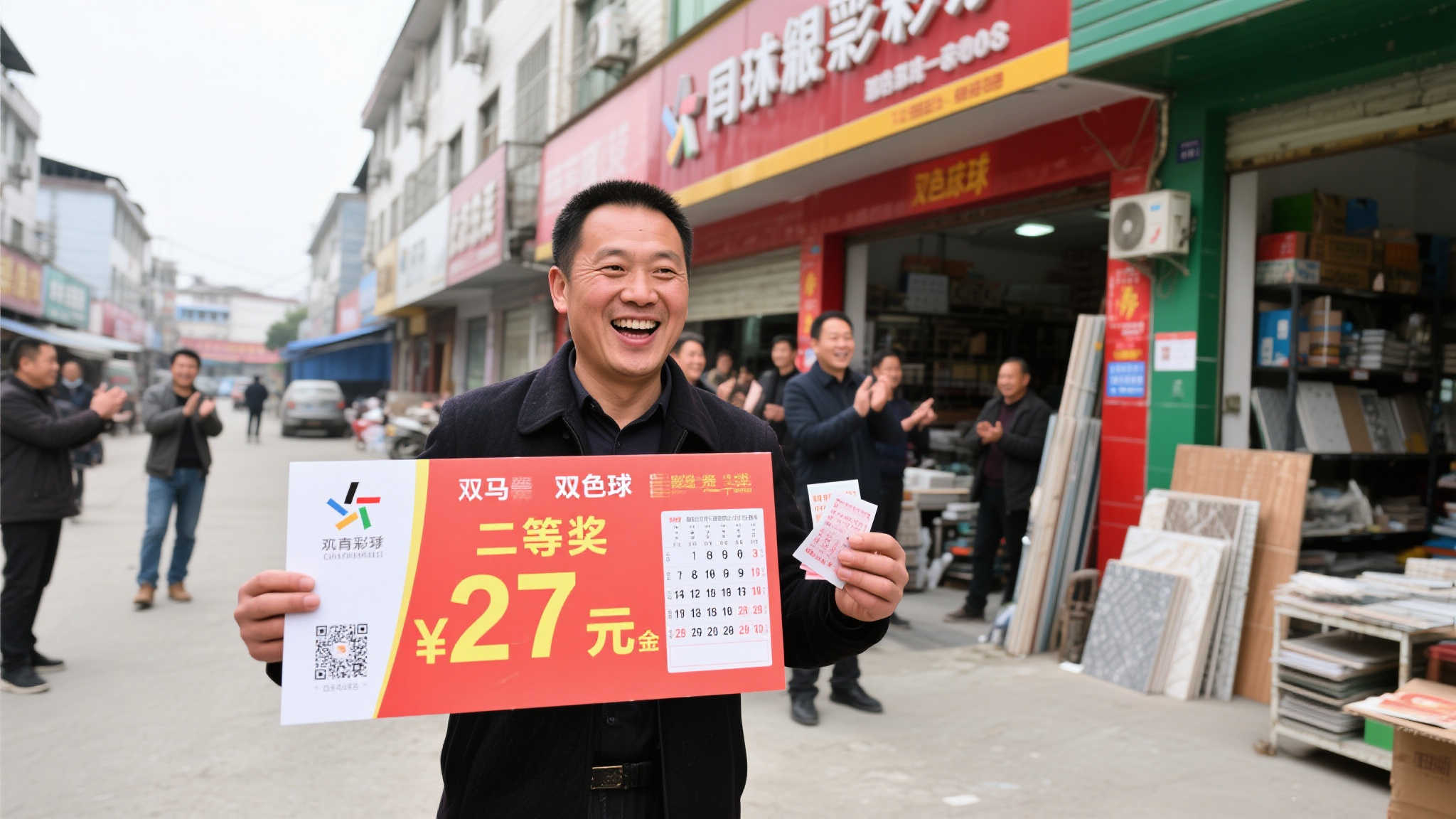建材老板喜中双色球277万 仅差一号与千万大奖擦肩而过