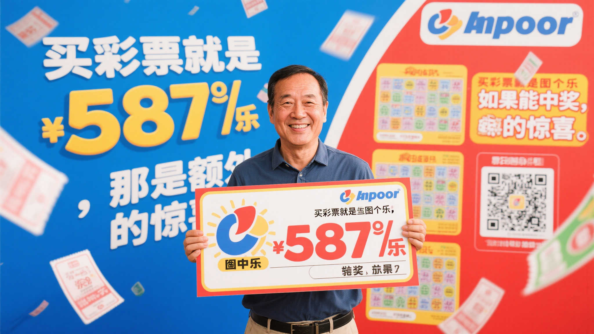 男子机选彩票连中多期，喜获587万体彩奖金助力新房梦